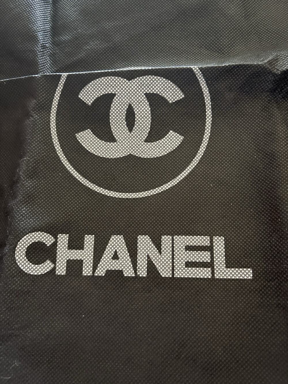 New Authentic CHANEL Drawstring Dust Bag Logo Handbag Shoes Purse 18 ×17.5"